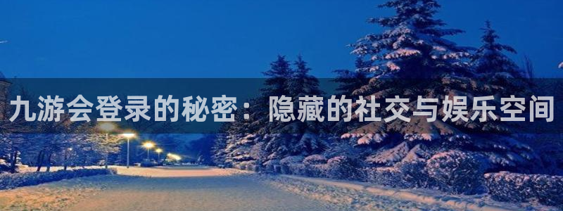 星耀国际哪个游戏好爆：九游会登录的秘密：隐藏的社交与娱乐空间